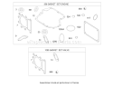 Gasket Assembly Diagram and Parts List for 74602 240000001-240999999 - 2004 Toro Lawn Tractor