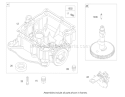 Crankcase Assembly Diagram and Parts List for 74602 240000001-240999999 - 2004 Toro Lawn Tractor