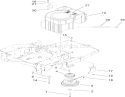 Engine and Clutch Assembly Diagram and Parts List for 74603 260000001-260999999 - 2006 Toro Lawn Tractor