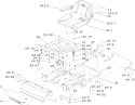 Main Frame Assembly Diagram and Parts List for 74603 260000001-260999999 - 2006 Toro Lawn Tractor