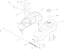 Fuel Tank and Control Assembly Diagram and Parts List for 74603 270000001-270999999 - 2007 Toro Lawn Tractor