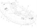 44in Deck Decal Assembly Diagram and Parts List for 74603 270000001-270999999 - 2007 Toro Lawn Tractor