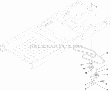 Part Location Diagram of 119-3309 Toro V-belt