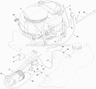 Part Location Diagram of 114-0292 Toro BRACKET-CANISTER, CARBON