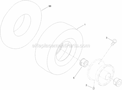 Caster_Wheel_Assembly_No_110-6785 Diagram and Parts List for 74625 311000001 - 311999999 Toro Lawn Tractor