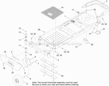 Part Location Diagram of 120-2267-01 Toro PLATE-WEIGHT