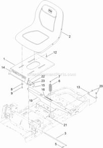 Part Location Diagram of 120-5459 Toro DECAL-TIMECUTTER