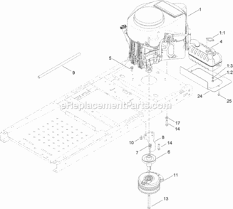 Engine_Muffler_And_Clutch_Assembly Diagram and Parts List for 74626 311000001 - 311999999 Toro Lawn Tractor