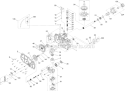 Rh Hydro Transaxle Assembly Diagram and Parts List for 74630 312000001-312999999 Toro Lawn Tractor