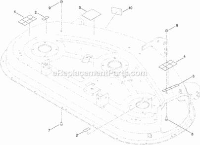 50_Inch_Deck_Decal_Assembly_No_119-8841 Diagram and Parts List for 74631 314000001 - 314999999 Toro Lawn Tractor