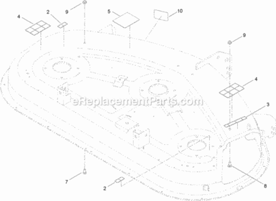 50_Inch_Deck_Decal_Assembly_No_119-8841 Diagram and Parts List for 74632 311000001 - 311999999 Toro Lawn Tractor