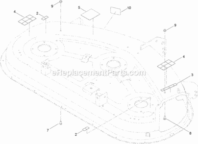50_Inch_Deck_Decal_Assembly_No_119-8841 Diagram and Parts List for 74632 314000001 - 314999999 Toro Lawn Tractor
