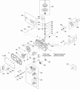 Right_Hand_Hydro_Transaxle_Assembly_No_119-3331 Diagram and Parts List for 74633 313100001 - 313999999 Toro Lawn Tractor
