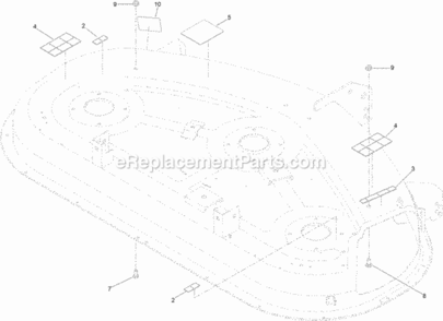 50_Inch_Deck_Decal_Assembly_No_119-8841 Diagram and Parts List for 74635 314000001 - 314999999 Toro Lawn Tractor