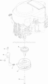 Part Location Diagram of 127-3408 Toro Clutch-Pto