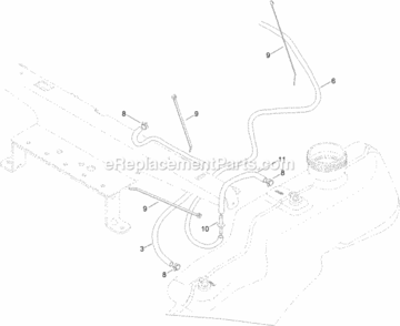 Fuel_Delivery_Assembly Diagram and Parts List for 74641 314000001 - 314999999 Toro Lawn Tractor