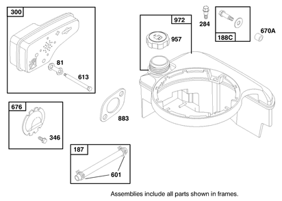Engine Briggs & Stratton Model 12h802-1758-A1 Diagram and Parts List for 20457 7900001 - 7999999 Toro Lawn Mower