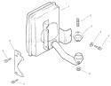 Exhaust Assembly Diagram and Parts List for 74701 210000001-210999999 - 2001 Toro Lawn Tractor