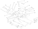 Height-of-Cut Handle and Plate Assembly Diagram and Parts List for 74701 210000001-210999999 - 2001 Toro Lawn Tractor