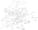 Main Frame Assembly Diagram and Parts List for 74701 210000001-210999999 - 2001 Toro Lawn Tractor