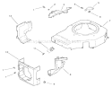Blower Housing and Baffle Assembly Diagram and Parts List for 74701 210000001-210999999 - 2001 Toro Lawn Tractor