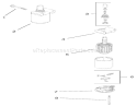 Starting System Assembly Diagram and Parts List for 74701 210000001-210999999 - 2001 Toro Lawn Tractor
