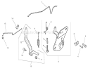Engine Control Assembly Diagram and Parts List for 74701 210000001-210999999 - 2001 Toro Lawn Tractor