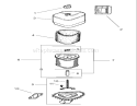 Air Intake / Filtration Assembly Diagram and Parts List for 74701 220000001-220999999 - 2002 Toro Lawn Tractor