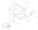 Front Frame Assembly Diagram and Parts List for 74701 230000001-230999999 - 2003 Toro Lawn Tractor