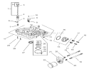 Oil Pan/Lubrication Assembly Diagram and Parts List for 74701 230000001-230999999 - 2003 Toro Lawn Tractor