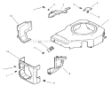 Blower Housing And Baffles Assembly Diagram and Parts List for 74701 230000001-230999999 - 2003 Toro Lawn Tractor