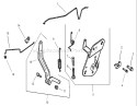 Engine Controls Assembly Diagram and Parts List for 74701 230000001-230999999 - 2003 Toro Lawn Tractor