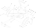 Deck Height Control Assembly Diagram and Parts List for 74704 250000001-250999999 - 2005 Toro Lawn Tractor