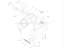 Fuel Tank Assembly Diagram and Parts List for 74704 250000001-250999999 - 2005 Toro Lawn Tractor