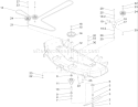 Spindle and Belt Drive Assembly Diagram and Parts List for 74704 250000001-250999999 - 2005 Toro Lawn Tractor