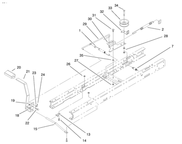 Clutch Assembly Diagram and Parts List for 71196 8900001 - 8999999 Toro Lawn Tractor