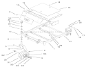 Front Frame Assembly Diagram and Parts List for 74801 220000001-220999999 - 2002 Toro Lawn Tractor
