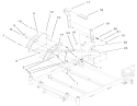 Height-of-Cut Handle and Plate Assembly Diagram and Parts List for 74801 220000001-220999999 - 2002 Toro Lawn Tractor