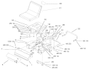 Main Frame Assembly Diagram and Parts List for 74801 220000001-220999999 - 2002 Toro Lawn Tractor