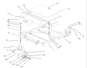 Front Frame Assembly Diagram and Parts List for 74801 230000001-230999999 - 2003 Toro Lawn Tractor