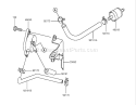 Part Location Diagram of 23062-7019-9H Kawasaki Bracket