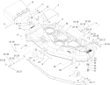 52in Deck Assembly Diagram and Parts List for 74806 270000001-270999999 - 2007 Toro Lawn Tractor