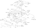 Main Frame Assembly Diagram and Parts List for 74806 270000001-270999999 - 2007 Toro Lawn Tractor