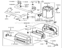 Air Filter and Muffler Assembly Kawasaki FH580V-CS13-R Diagram and Parts List for 74806 270000001-270999999 - 2007 Toro Lawn Tractor