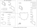 Engine Gaskets and Carburetor Overhaul Kit Briggs and Stratton 44K777-0125-G1 Diagram and Parts List for 74812 280000001-280999999 - 2008 Toro Lawn Tractor