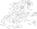 Part Location Diagram of 109-5432 Toro Panel-Front