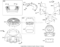 Air Cleaner Assembly Briggs and Stratton 44K777-0125-G1 Diagram and Parts List for 74812 280000001-280999999 - 2008 Toro Lawn Tractor