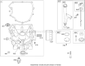 Crankcase Assembly Briggs and Stratton 44K777-0125-G1 Diagram and Parts List for 74812 280000001-280999999 - 2008 Toro Lawn Tractor