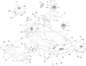 48 Inch Deck Assembly Diagram and Parts List for 74813 280000001-280999999 - 2008 Toro Lawn Tractor