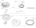 Flywheel Assembly Briggs and Stratton 44M777-0118-E1 Diagram and Parts List for 74814 270000001-270999999 - 2007 Toro Lawn Tractor